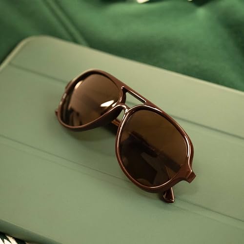 Fastrack Brown Aviator 100% UV protected Sunglasses for Men