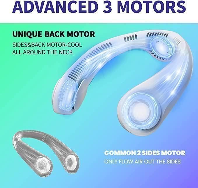 Portable Blade less Hanging Rechargeable Neck Fan