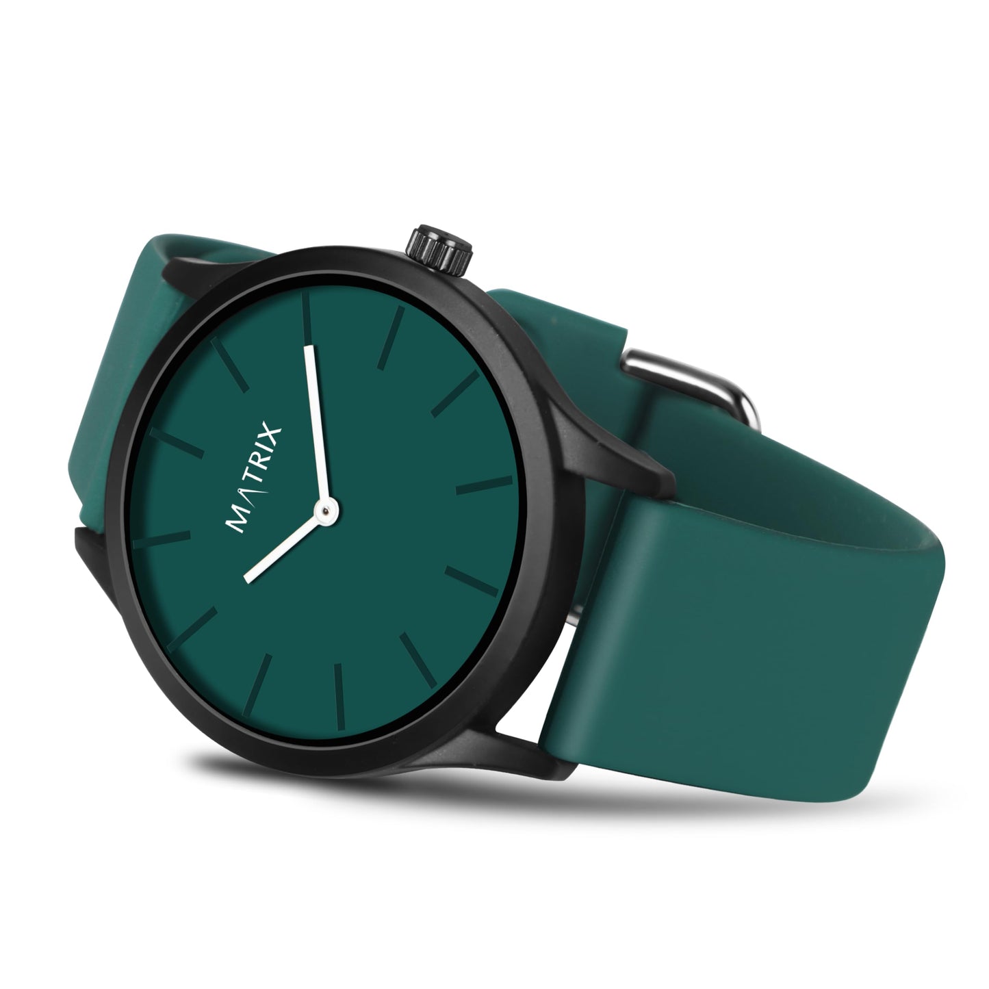 Matrix Minimalist Dial with Softest Silicone Strap Analog Wrist Watch for Men & Boys (Grey)