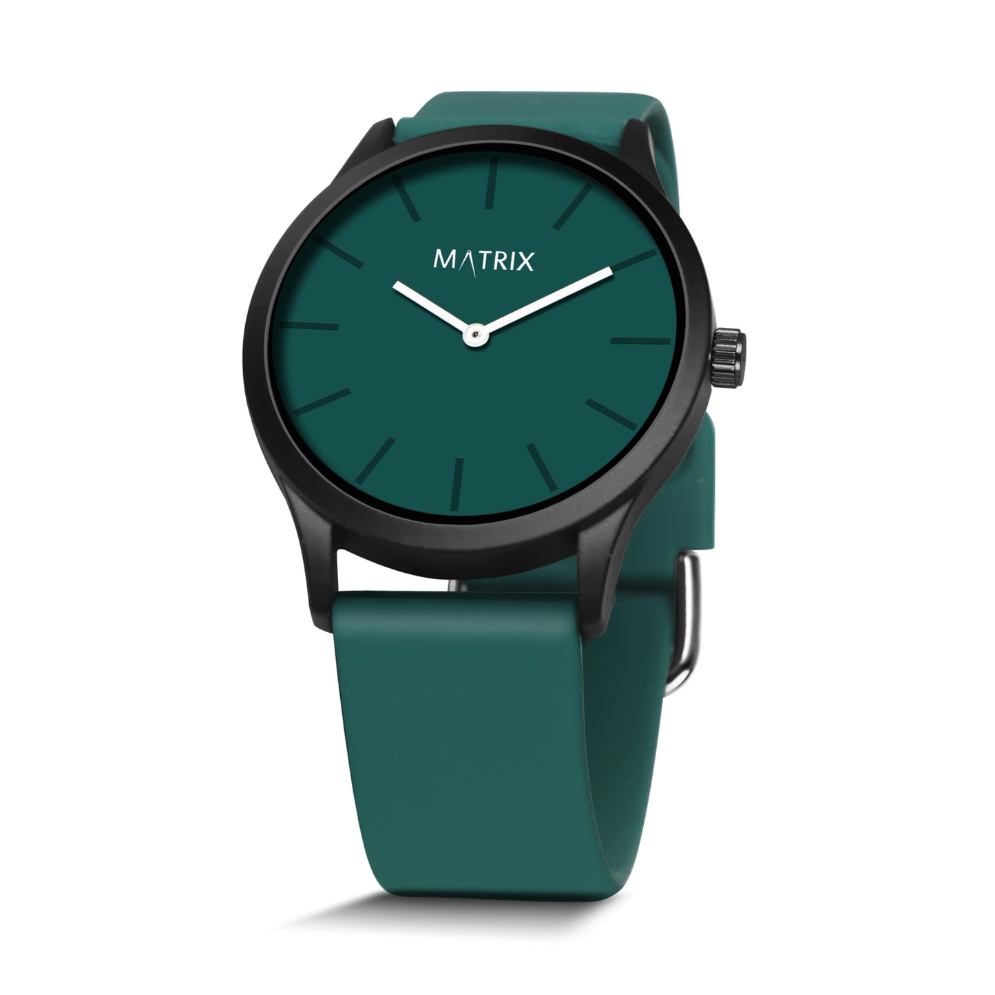 Matrix Minimalist Dial with Softest Silicone Strap Analog Wrist Watch for Men & Boys (Grey)