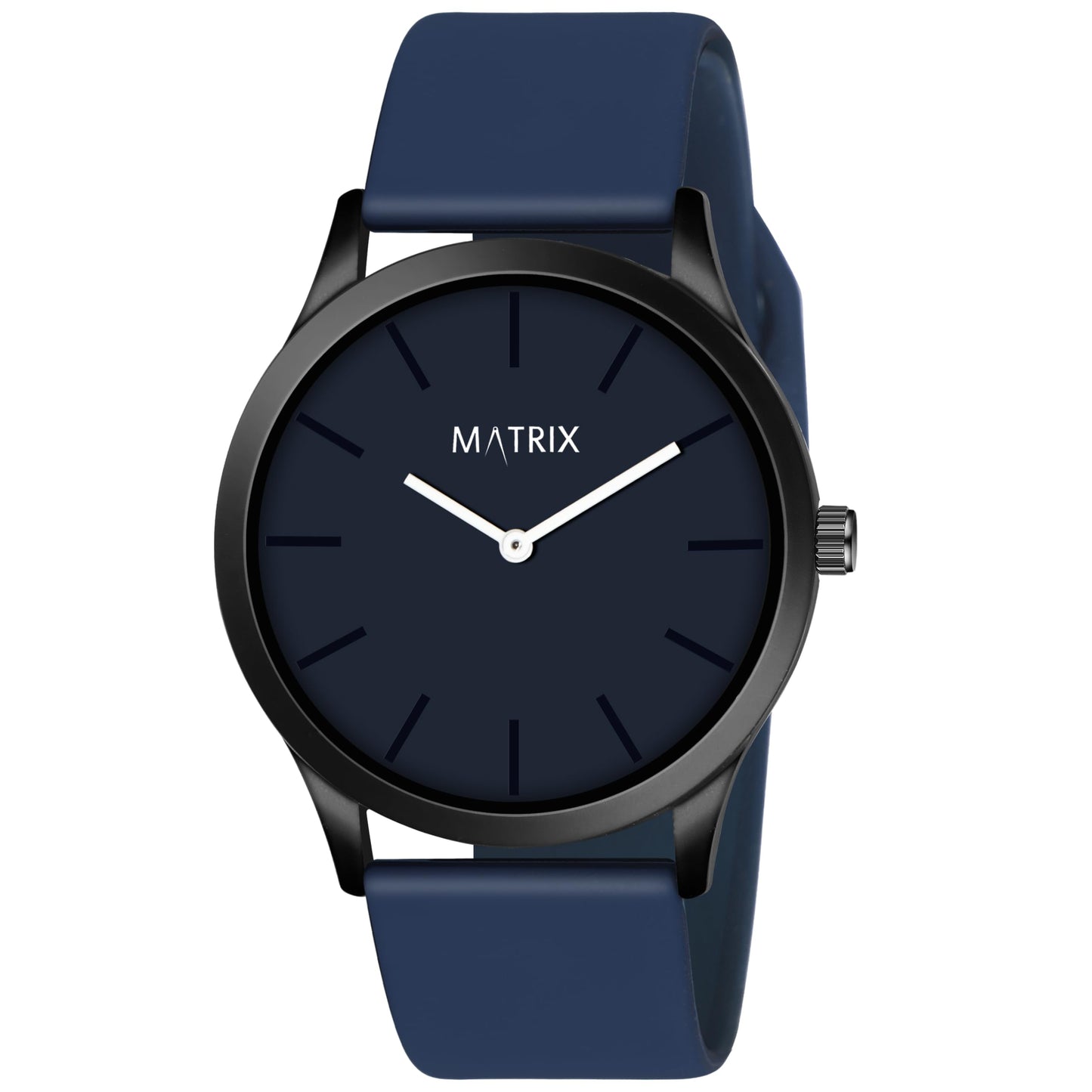 Matrix Minimalist Dial with Softest Silicone Strap Analog Wrist Watch for Men & Boys (Grey)