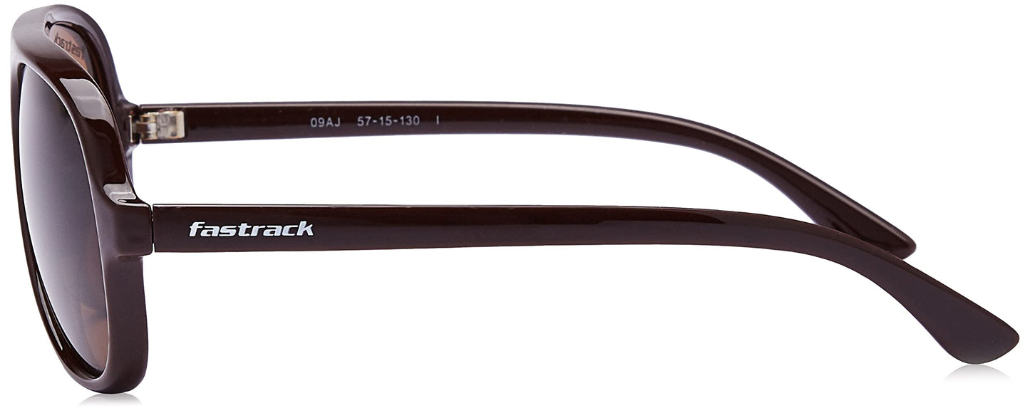 Fastrack Brown Aviator 100% UV protected Sunglasses for Men