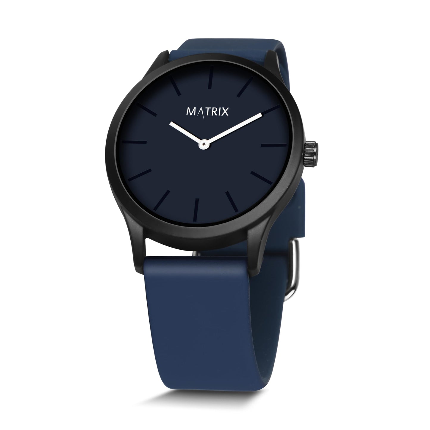 Matrix Minimalist Dial with Softest Silicone Strap Analog Wrist Watch for Men & Boys (Grey)