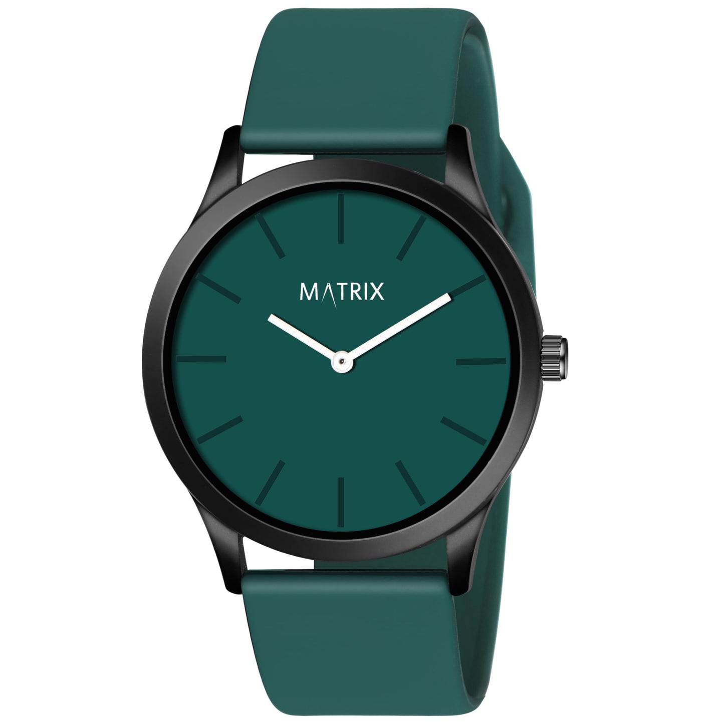 Matrix Minimalist Dial with Softest Silicone Strap Analog Wrist Watch for Men & Boys (Grey)