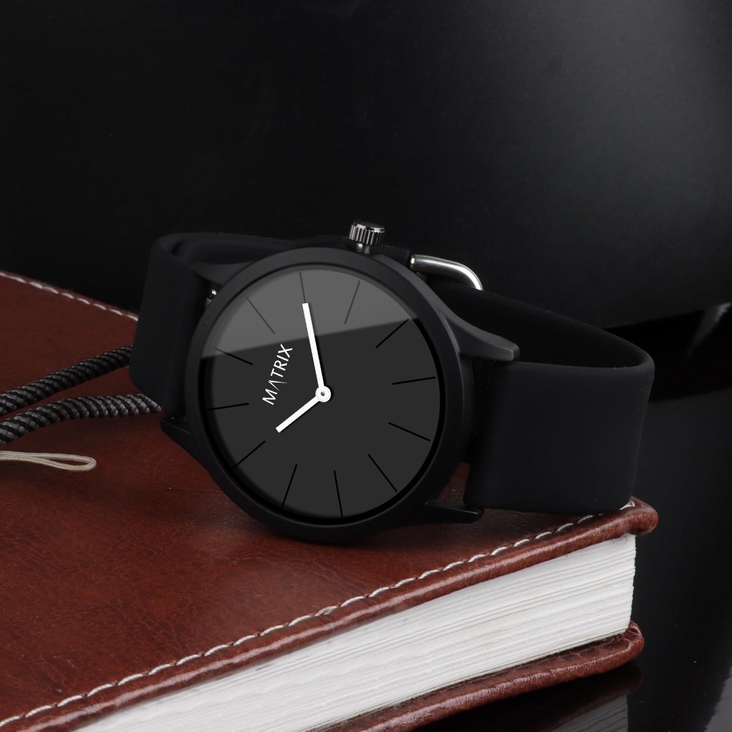 Matrix Minimalist Dial with Softest Silicone Strap Analog Wrist Watch for Men & Boys (Grey)