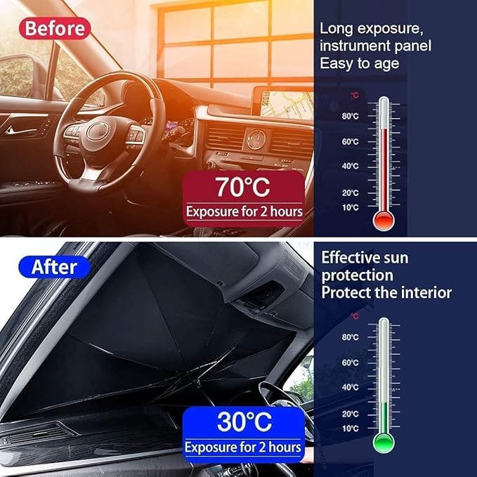 Car Windshield Sun Shade Umbrella