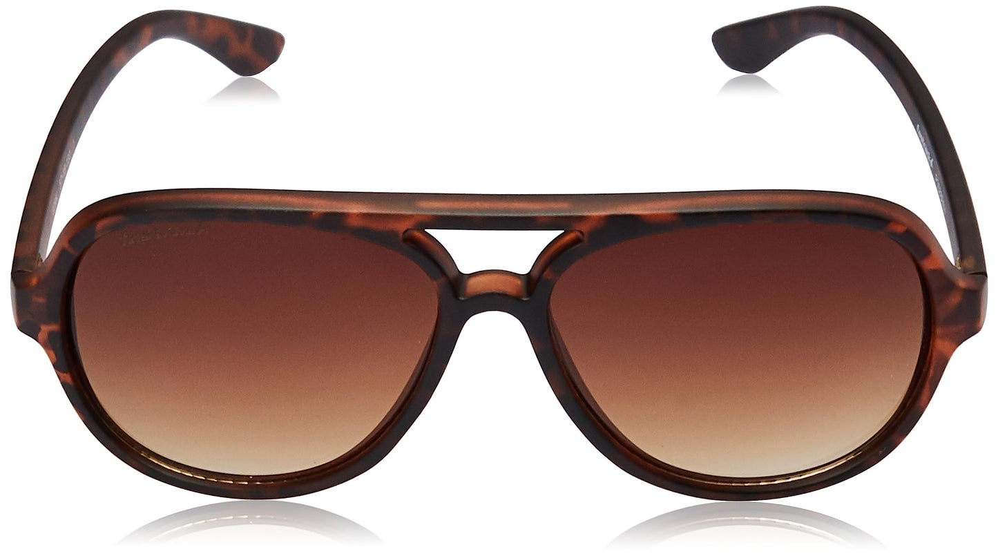 Fastrack Brown Aviator 100% UV protected Sunglasses for Men