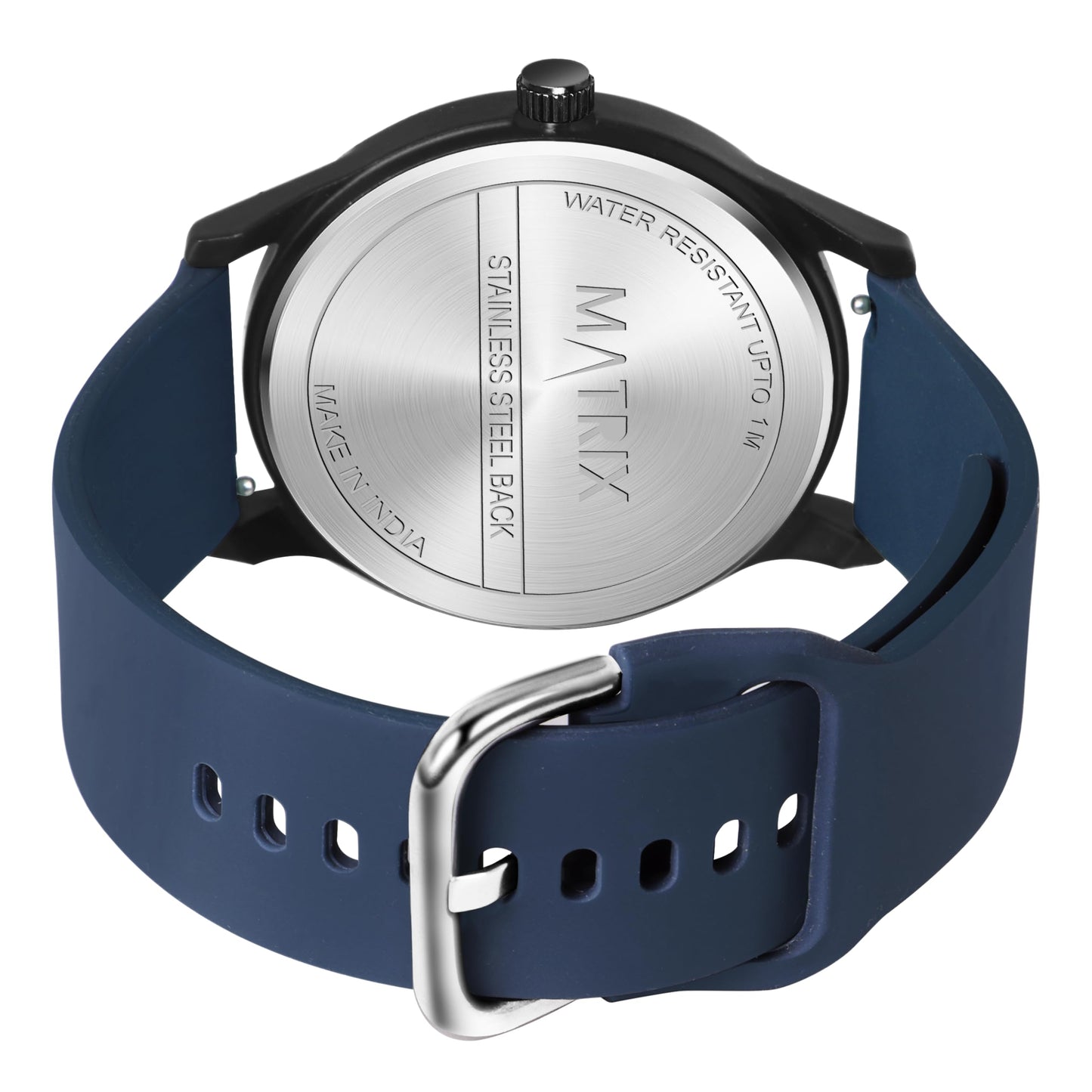Matrix Minimalist Dial with Softest Silicone Strap Analog Wrist Watch for Men & Boys (Grey)