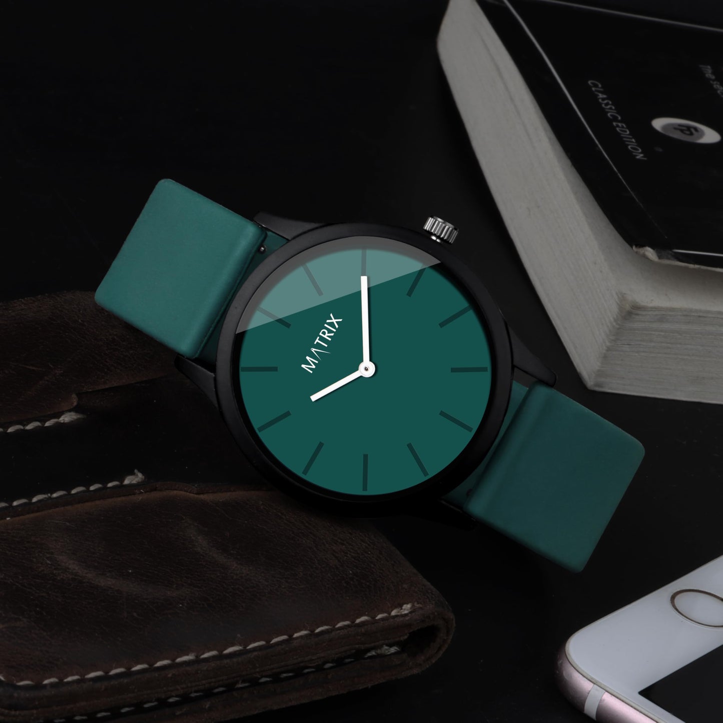 Matrix Minimalist Dial with Softest Silicone Strap Analog Wrist Watch for Men & Boys (Grey)