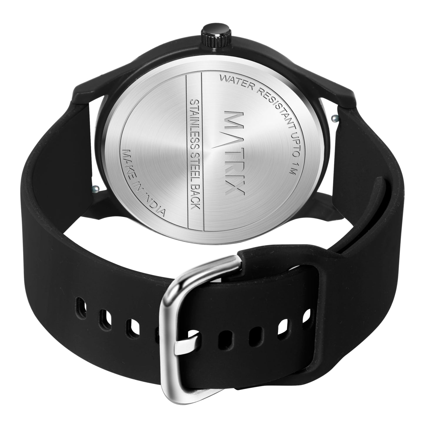 Matrix Minimalist Dial with Softest Silicone Strap Analog Wrist Watch for Men & Boys (Grey)